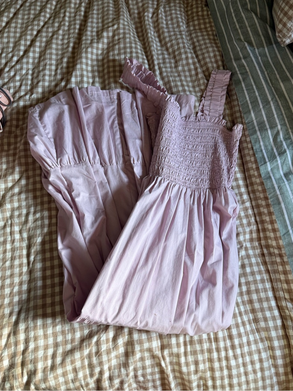 Abercrombie & Fitch Lavender Pink Smocked Sundress